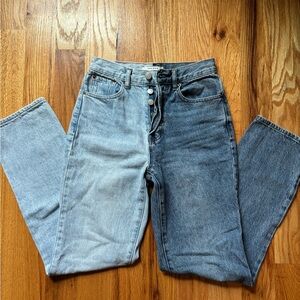 Pacsun Two-Toned Dad Jeans - Size 24 - Like New